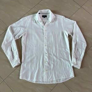 #2783 Eton Men'sContemporary White Cotton Shirt size 38 S 15
